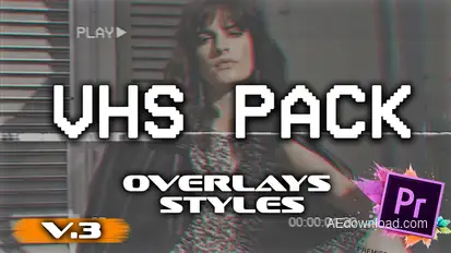 VHS Pack: effects, overlays v.3 Premiere Pro template preview