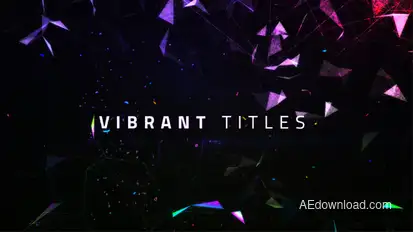 Vibrant Titles Video Displays template preview