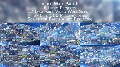 Video Wall Pack II Video Displays template preview