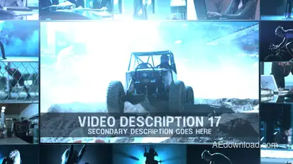 Video Wall Promo Video Displays template preview