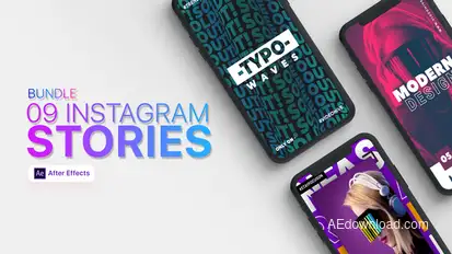09 Instagram Stories Bundle broadcast-packages template preview