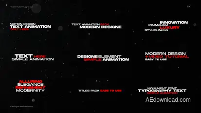09 Text Animation | After Effects Titles template preview