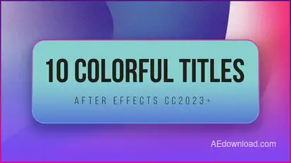 10 Colorful Titles Titles template preview