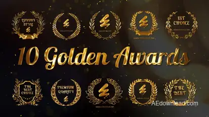 10 Golden Awards Openers template preview
