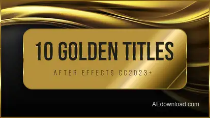 10 Golden Titles Titles template preview