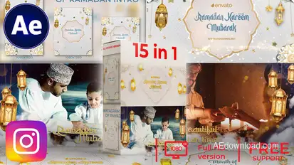 10 In 1 Ramadan Slideshow an Intro Ramadan Free Templates template preview