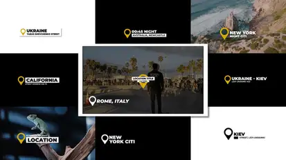 10 Location Titles | After Effects Titles template preview