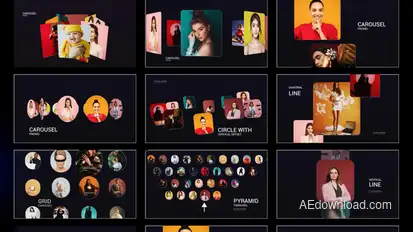 10 Minimal Carousel pack Elements template preview
