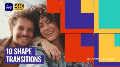 10 Shape Transitions Elements template preview