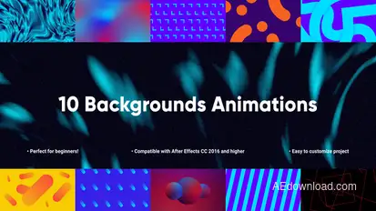 10 Special Backgrounds Animations | After Effects Elements template preview