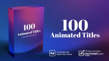 100 Animated Titles Titles template preview