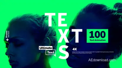 100 Typography Package Titles template preview