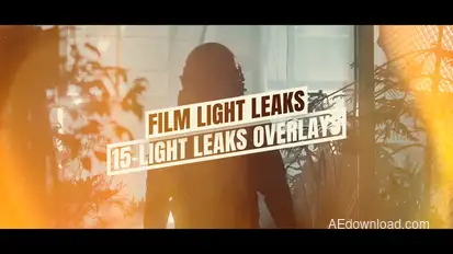 15-Film Light Leaks Overlays Pack Elements template preview