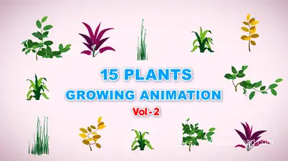 15 Growing Plants Animation Pack Vol 2 Product Promo template preview