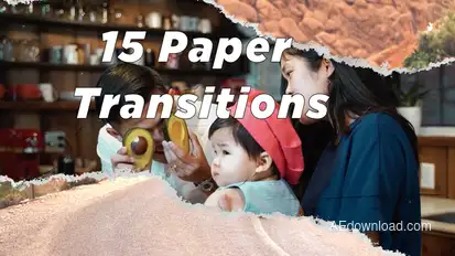 15 Paper Transitions Elements template preview