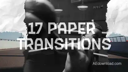 17 Paper Transitions Elements template preview