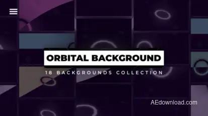 18 Orbital Backgrounds Elements template preview