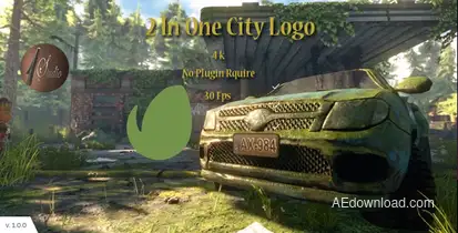 2 In One City Logo Logo Stings template preview