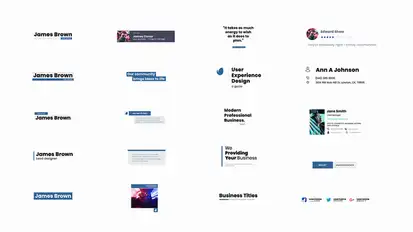 20 Classic Corporate Titles Titles template preview