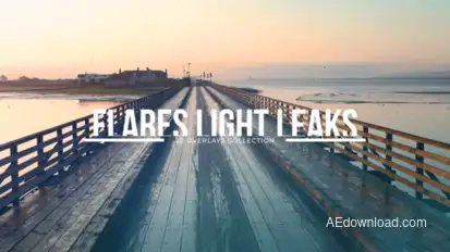 20 Flares Light Leaks Elements template preview