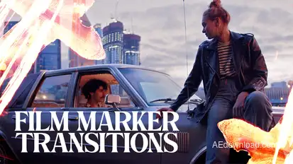 20 Gritty Transitions for After Effects Elements template preview