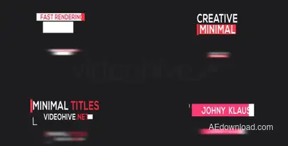 20 Minimal Titles Titles template preview