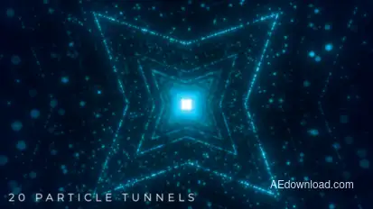 20 Particle Tunnels Elements template preview
