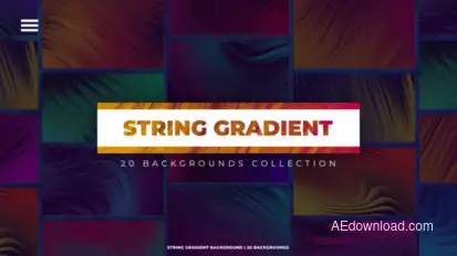 20 String Gradient Backgrounds Elements template preview