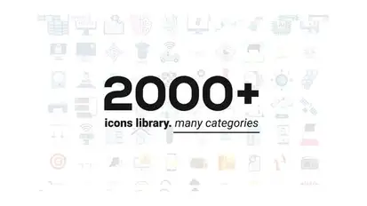 Videohive 2000+ Animated Icons Library Elements template preview