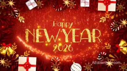 2026 New Year's Eve Elegant Countdown Elements template preview