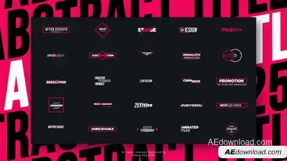 25 Advertising Titles Titles template preview