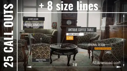 25 Call Outs for After Effects Infographics template preview