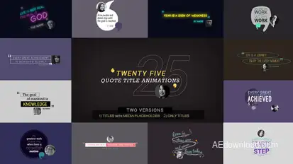 25 Quote Titles Titles template preview