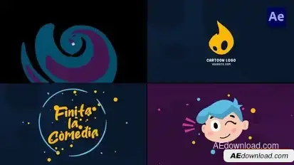 2D Cartoon Wink Logo Opener [After Effects] Openers template preview