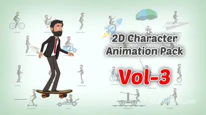 2D character Animation Pack Vol 3 Elements template preview