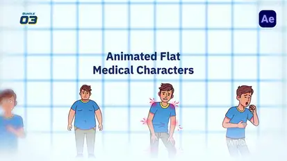 2D Medical Character Explainer – Health Symptoms Animation Pack Elements template preview