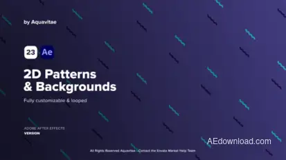 2D Patterns & Backgrounds Elements template preview