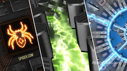 3 Hi-Tech Electric Logo Openers Logo Stings template preview