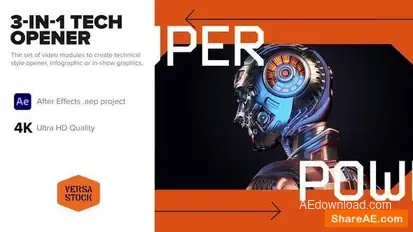 3-in-1 Tech Infographics Opener Openers template preview