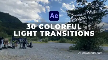 30 Colorful Light Transitions broadcast-packages template preview