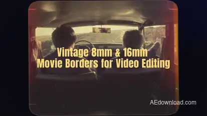 30+ Old Film Frame Pack – Vintage Overlay Borders for Retro Cinematic Look Elements template preview