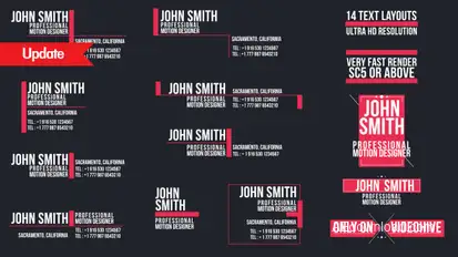 30 Text Layouts Titles template preview