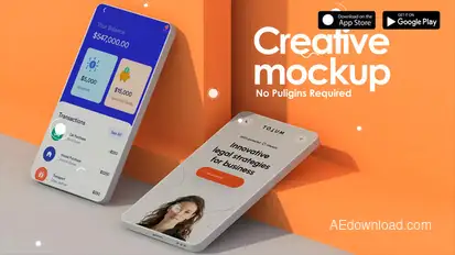 3D App Mockup Product Promo template preview