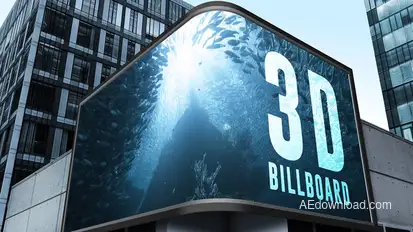 3D Billboard Mockup Video Displays template preview