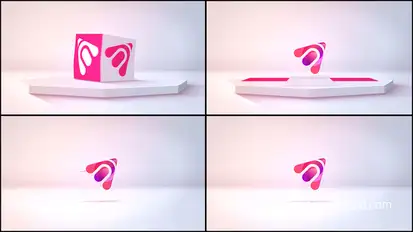 3D Box Logo Reveal Logo Stings template preview