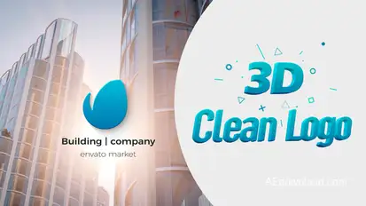 3D Clean Logo Logo Stings template preview