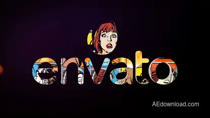 3D Comic Logo Reveal Logo Stings template preview