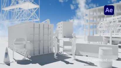 3D Construction Logo Reveal broadcast-packages template preview