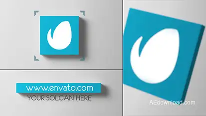 3D Cube Logo Reveal Logo Stings template preview