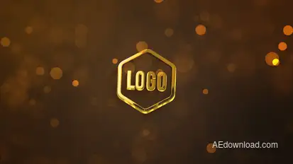 3D Dark Gold Logo Logo Stings template preview